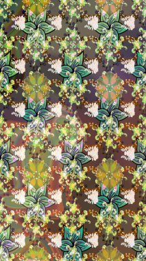 Küçük çiçekteki sevimli çiçek deseni. Modaya uygun kumaş deseni. Tony 'nin kumaş kalıbını çiz. Raster illüstrasyonu.