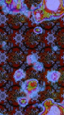 Raster çiçekleri klasik tarzda çizilmiş. Çiçekli yumuşak bir eskiz şekli. Raster illüstrasyonu. Yumuşak, bahar çiçekleri mavi ve kahverengi renklerde.