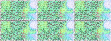 Tekstil, duvar kâğıtları, web sayfası arkaplanları ve yüzey dokuları için mükemmel. Mavi renklerdeki renkli kelebeklerin kusursuz arka planı. Raster illüstrasyonu.