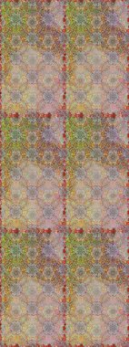 Güzel karalama çiçekleri olan kusursuz çiçek desenleri. Raster illüstrasyonu. Küçük çiçekteki sevimli çiçek deseni. Güzel kumaş deseni.