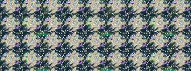 Taslak süsleme izi. Tebrik kartı geçmişi, boyama kitabı, arkaplan ve tekstil için kullanılabilir. Raster Henna tarzı. Sınır Kızılderili çiçekli paisley patten. Etnik Mandala havlusu.