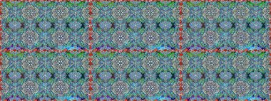 Raster illüstrasyonu. Mavi ve gri renklerde. 3D çiçekler, pürüzsüz.