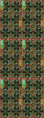 Raster illüstrasyonu. Gri renklerde ve altın elementlerle klasik, pürüzsüz desen.