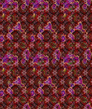 Kahverengi renkte yaz çiçekleri. Çiçekli karalama şeklinde Raster çiçek deseni. Raster illüstrasyonu.