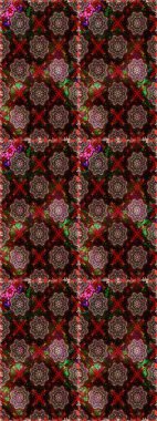 Parlak elementlerin. El çizimi Raster çizimi. Duvar kağıdı, web sayfası arka planı, ambalaj kağıdı, davetiye, broşür, afiş veya web sitesi için kusursuz çiçek deseni kullanılabilir.