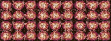 Soyut kar taneleri arkaplanda izole edilmiş düz dizayn. Kar tanesi rengarenk desen. Raster kar taneleri arka planda. Raster illüstrasyonu. Kar taneleri deseni.