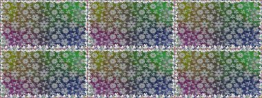 Renkli Bahar Temalı Kusursuz Arkaplan. Çiçeksiz desenli arka plan, yaz çiçekleri. Düz Çiçek Elementleri Tasarımı. Gri renkli çiçekler.