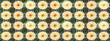 Suluboya çiçekli çiçek deseni. Raster illüstrasyonu. Yeşil renkte güzel tekstil.