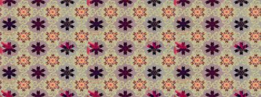 Klasik çiçek tasarımı elementleri. Bej renkli kıvırcık çiçekler bej renklerde şekillenir. Raster illüstrasyonu.