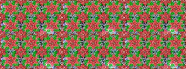 Kabile sanatı boho baskısı, klasik çiçek arkaplanı. Soyut etnik raster kusursuz desen. Arkaplan dokusu, duvar kağıdı, yeşil renkli çiçek teması.