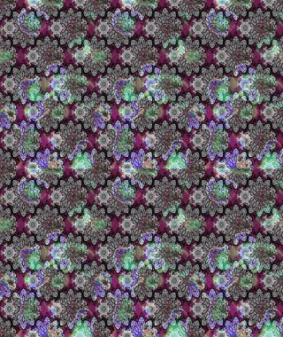 Çiçekli karalama şeklinde Raster çiçek deseni. Gri renkli çiçekler. Yumuşak, bahar çiçekli arka plan.