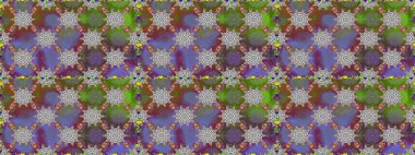 Raster illüstrasyonu. Küçük çiçekteki sevimli çiçek deseni. Güzel karalama çiçekleri olan kusursuz çiçek desenleri. Güzel kumaş deseni.