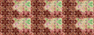 Raster illüstrasyonu. Oriental raster klasik kahverengi ve altın desenli. Kusursuz soyut arkaplan.