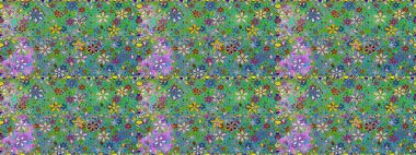 Yeşil ve mavi renkli güzel çiçeklerle kusursuz desenler suluboya desenli, duvar kağıdı, kart veya kumaş için fayanslı. Raster..