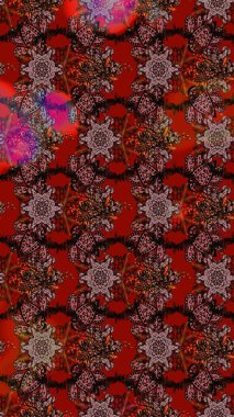 Eskiz geçmişi. Kumaş, tekstil, duvar kağıdı baskısı için. Tomurcukları papatya çiçekleri olan sevimli bir çiçek deseni. Eski usul. Raster illüstrasyonu. Miles Fleur, dandik süs.