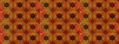 Kabile sanatı boho baskısı, klasik çiçek arkaplanı. Arkaplan dokusu, duvar kağıdı, kahverengi renkli çiçek teması. Soyut etnik raster çizim kalıbı.