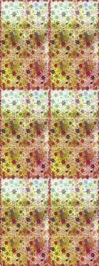 Raster. Raster illüstrasyonu. Kumaş, tekstil, duvar kağıdı baskısı için. Kusursuz bir geçmişi var. Tomurcukları çiçek olan sevimli bir çiçek deseni. Antika retro tarzı.