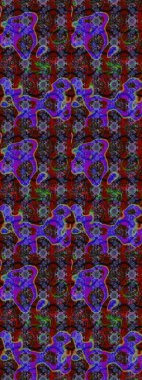 Kahverengi, mor ve kırmızı renkte çiçekler. Düz Çiçek Elementleri Tasarımı. Sevimli çiçek raster deseni. Renkli Bahar Teması çizim şablonu.