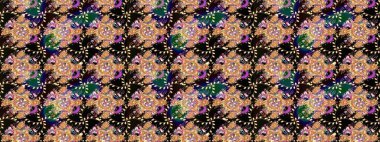 Çiçek arkaplanlı soyut zarafet eskiz deseni. Raster Güzel kumaş deseni.