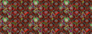 Nazikçe, rengarenk bahar çiçekleri. Raster deseni. Patlayan çiçekler soyut olarak yerleştirilmiş. Raster illüstrasyonu.