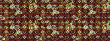 Yapraklı çizim şekli. Şirin, zarif çiçekler Raster illüstrasyonu. Poster ya da kapak için arka plan. Tekstil için figür. Davetiye ve kartpostal tasarımı için dekoratif çiçek unsurları.