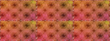 Çiçekle kusursuz desen. Düz Çiçek Elementleri Tasarımı. Kahverengi renkli çiçekler. Renkli Bahar Teması Kusursuz Arkaplan.