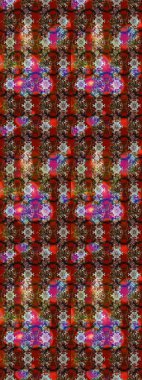 Raster deseni. Çiçekli çiçek deseni, suluboya. Süslü kumaş deseni.