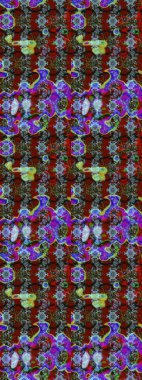 Taslak desenli, modaya uygun kumaş deseni. Şirin çiçek elementleri. Raster illüstrasyonu. Düz Çiçek Elementleri Tasarımı. Renkli Bahar Teması çizim şablonu.