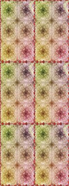 Çiçek deseni. Düz Çiçek Elementleri Tasarımı. Kusursuz Chichi kumaş deseni. Raster illüstrasyonu. Renkli Bahar Teması Kusursuz Arkaplan.