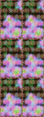 Cute seamless pattern with a small flower in a vintage style. Raster illustration. Bright bouquets on a fashion grunge background. Blossoming background for printing on fabric, wallpaper and paper.