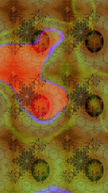 Raster Moda kumaş deseni. Çizgi çizimi kalıbı. Şirin çiçekler..