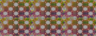 Raster dikişsiz çiçek deseni. Vadinin çiçekleri kahverengi ve gri renklerde.