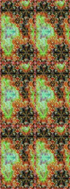 Doğu tarzı arabesk tarzında altın elementler. Raster altın pürüzsüz desen. Kahverengi renklerde pürüzsüz desen. Kusursuz altın desenli bukleler..