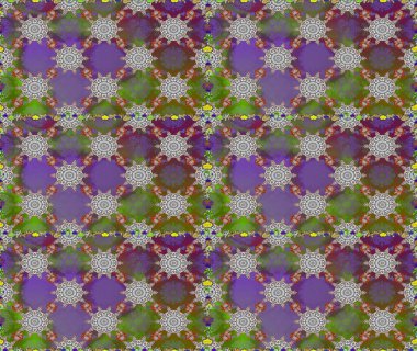 Modern stil dokusu. Çiçek desenli raster, gri ve yeşil çizgi grafik deseni soyut raster arkaplan.