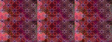 Nakış desenli çiçek deseni. Renkli grunge, soyut arkaplanı colokahverengi çiçeklerle süslüyor. İzler, kumaş, duvar kağıtları, tekstil için raster dokusu.