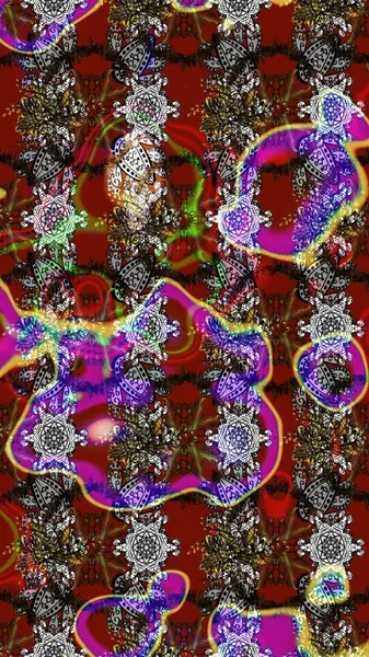 Raster illüstrasyonu. Raster. Eski usul. Kumaş, tekstil, duvar kağıdı baskısı için. Tomurcukları çiçek olan sevimli bir çiçek deseni. Taslak arkaplan.