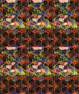 Flower eskiz arka planı. Şatafatlı bahar bahçesi dokusu. Raster illüstrasyonu. Çiçek deseni.