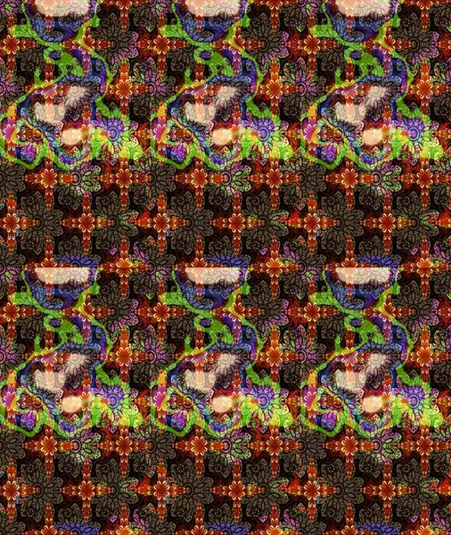 Flower eskiz arka planı. Şatafatlı bahar bahçesi dokusu. Raster illüstrasyonu. Çiçek deseni.