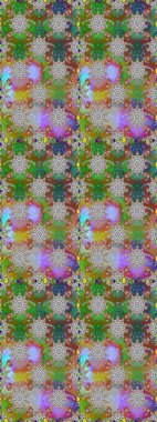 Sevimli çiçek raster deseni. Renkli Bahar Temalı Kusursuz Arkaplan. Gri ve yeşil renkli çiçekler. Düz Çiçek Elementleri Tasarımı.