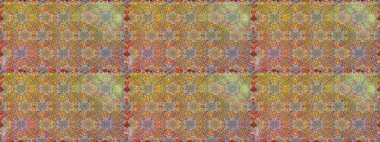 Çiçekli karalama şeklinde Raster çiçek deseni. Yumuşak, yaz çiçekli arka plan. Kahverengi renkte çiçekler.