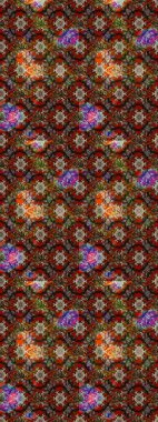 Moda baskıları için zarif bir şablon. Motley illüstrasyonu. Küçük çiçekte güzel bir desen. Küçük renkli çiçekler. Çiçekli bahar çiçekleri.