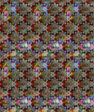 Raster deseni. Küçük çiçekte güzel bir çiçek deseni var. Çiçekli çiçek deseni, suluboya..