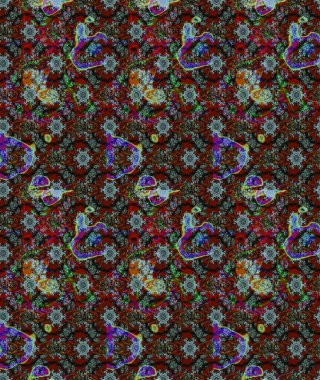 Karşılama ya da düğün geçmişi olarak kullanılabilir. Paket kağıdı için en iyisi. Kahverengi lale çiçekli Raster eskiz deseni. Doğal kozmetik ürünleri, parfüm, çiçekçi dükkanı için bahar ihalesi tasarımı.