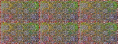 Raster düz çiçekleri pürüzsüz desen. Gri ve kahverengi renkli çiçekler. Tasarım hediye paketi, tebrik kartları, posterler ve afiş tasarımı.