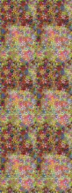 Çiçeksel elementlerle süslenmiş zarif raster dokusu. Küçük çiçekte hoş bir çiçek deseni var. Kahverengi ve nötr renklerde parlak çiçeklerle soyut ve pürüzsüz desen.