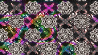 Raster illüstrasyonu. Küçük çiçekteki sevimli çiçek deseni. Çizim.