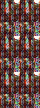 Renkli çiçek desenli çizim. Suluboya tarzında renkler üzerine çiçekler.