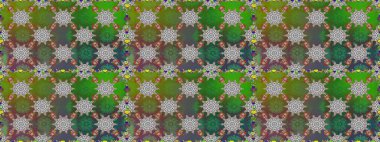 Küçük çiçekte güzel bir desen var. Çiçek kompozisyonu. Raster deseni. Çiçek arkaplan. Doğa. - yeşil ve gri çiçekler. Çiçek kolajı.