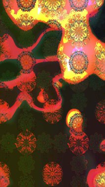 Anti-stres için soyut örnek sayfası. Gri renklerde. Raster illüstrasyonu.