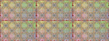 Tarafsız ve gri renklerde parlak çiçekli halı deseni.